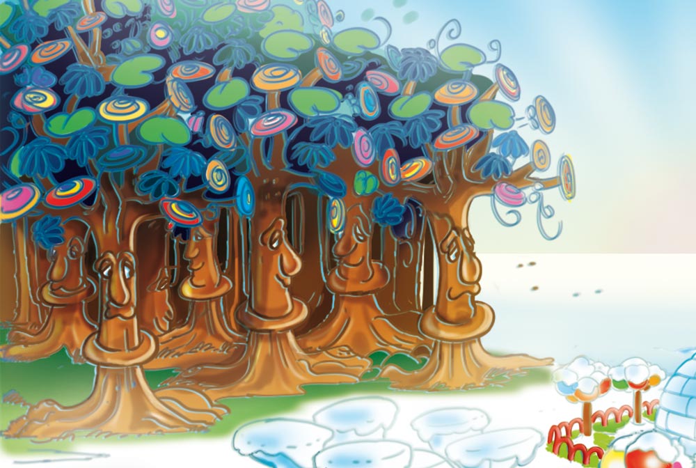 Gli alberi della Foresta dei Cobalti sono antichissimi e venerabili...